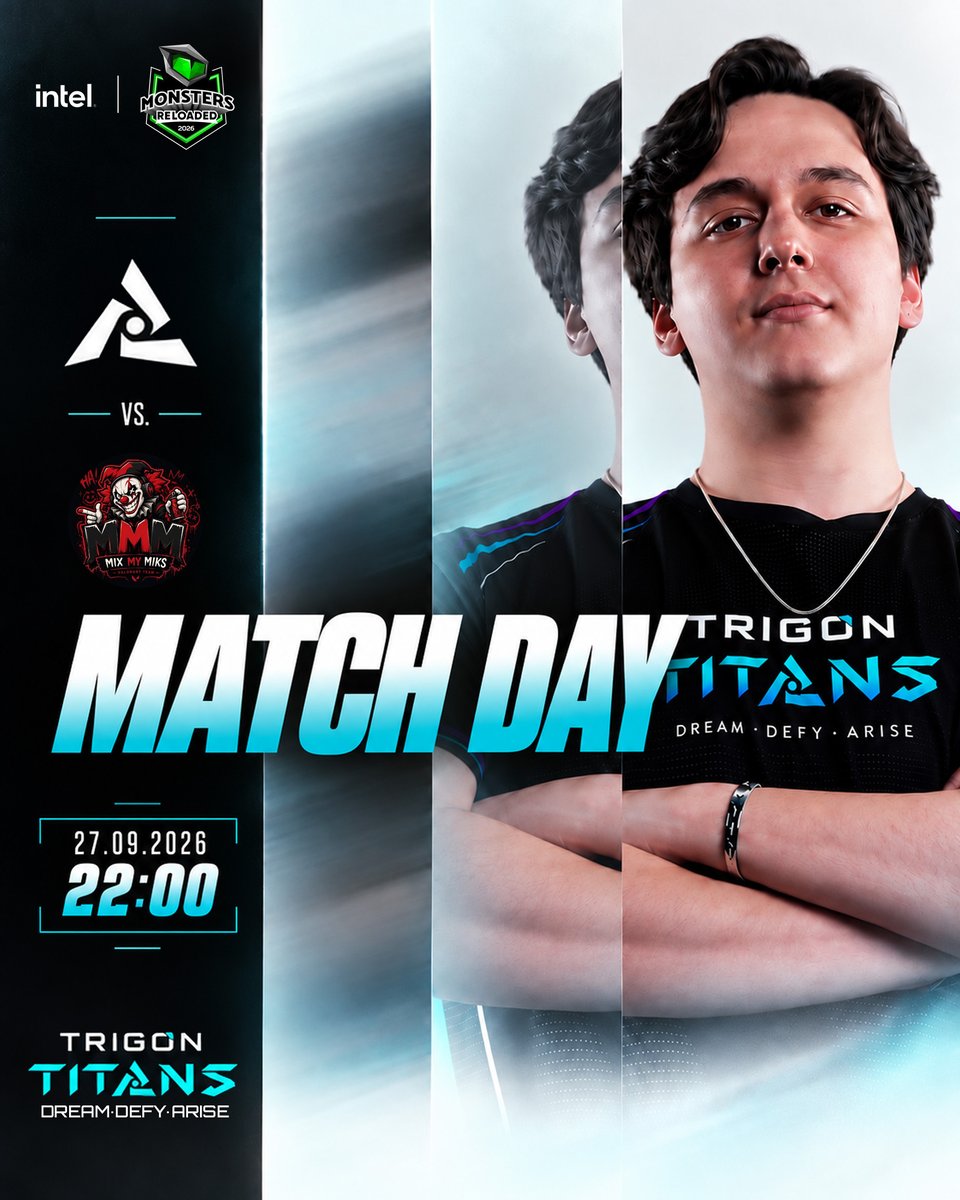 TrigonTitansVal's tweet photo. Lower run zamanı. 💨

Intel Monster Reloaded 2026 Lower Bracket ilk karşılaşmamızda rakibimiz MIX MY MIKS!

🕙 22.00
📺 https://t.co/rY0QxaNmLC https://t.co/ZPu3jWf7Sy