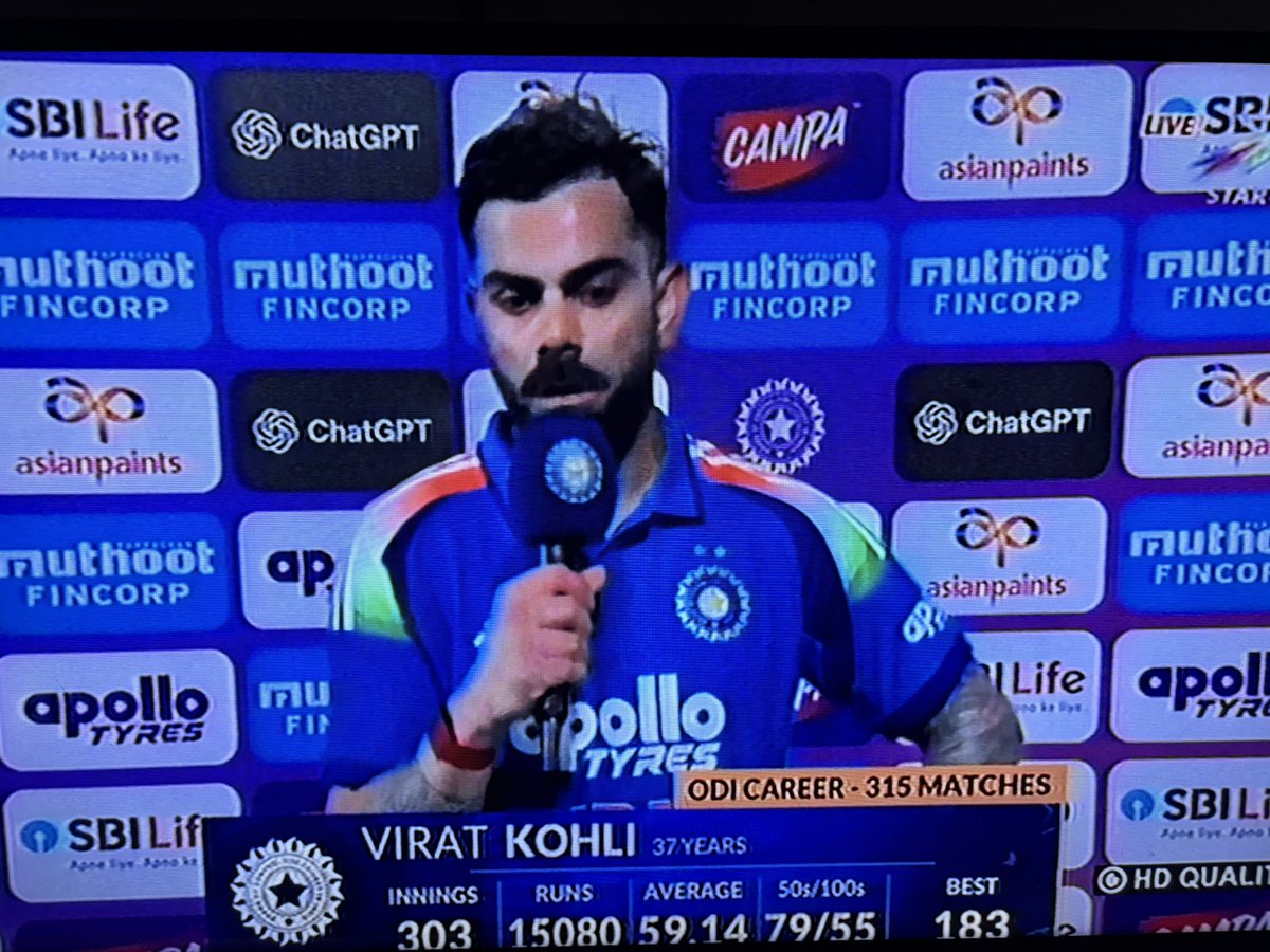 SushantaKsingha's tweet photo. @imVkohli  score 15,080 runs from 303 ODI!  congratulations @imVkohli https://t.co/GS66yZBsx6