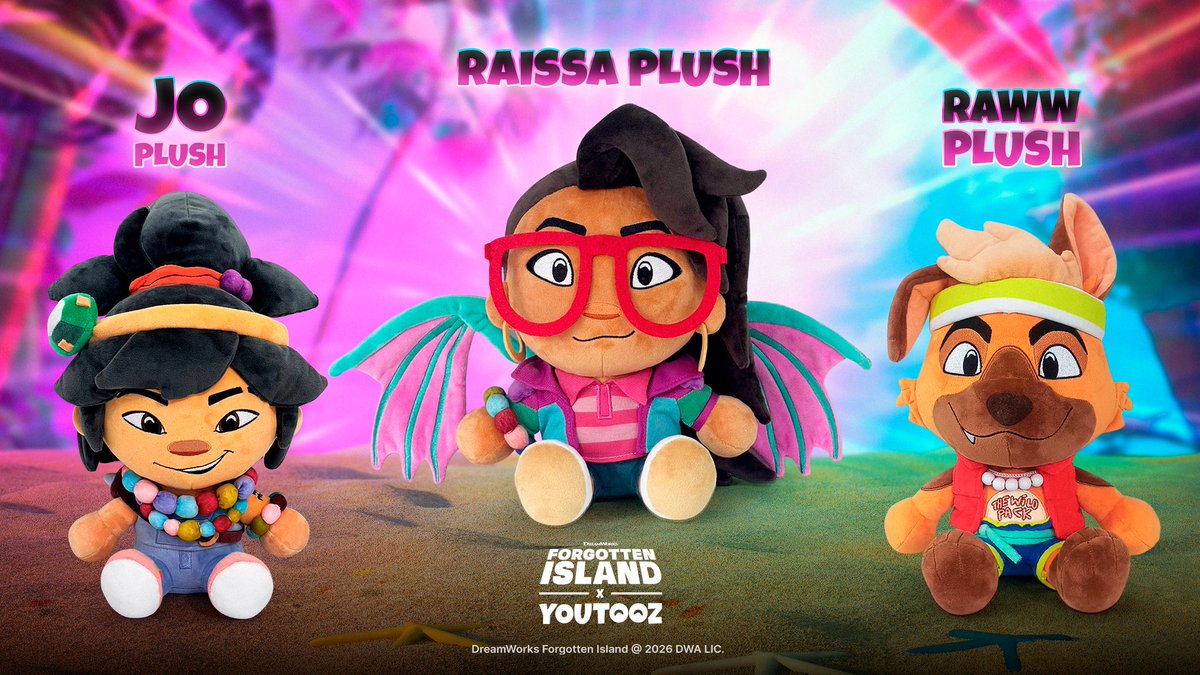 youtooz's tweet photo. we gotta find our way back home!

the #forgottenisland plushie collection releases on sept 29th at 3pm est 🐶 https://t.co/A2IKd9s63N