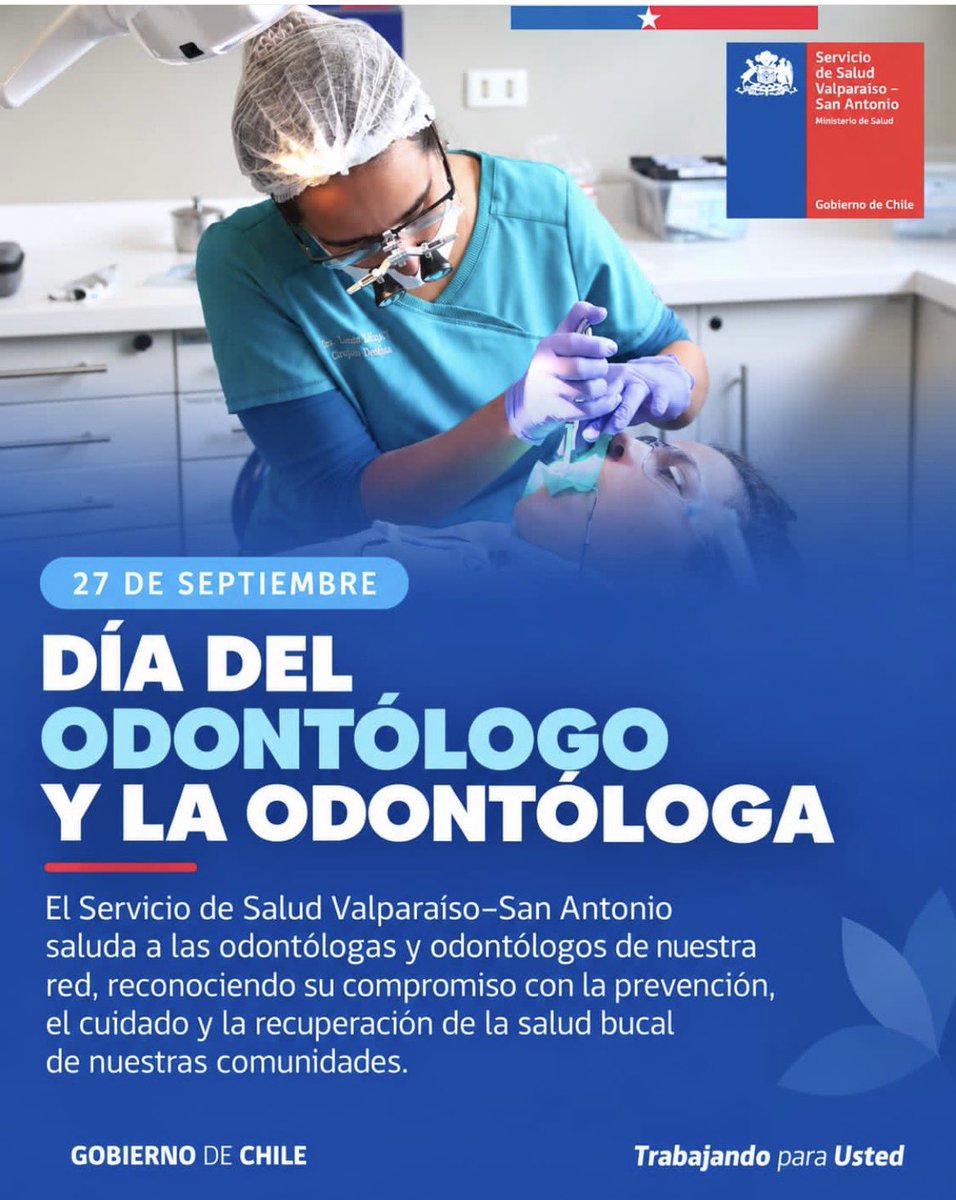 SSVSA's tweet photo. 🦷 En el Día de las y los Odontólogos, saludamos con especial cariño a quienes forman parte de nuestra red de salud.

Gracias por su compromiso, dedicación y por acompañar cada día el cuidado de la salud bucal de nuestras comunidades.

¡Feliz día! 💙

#DíaDelOdontólogo #SSVSA https://t.co/IEeieanXzw