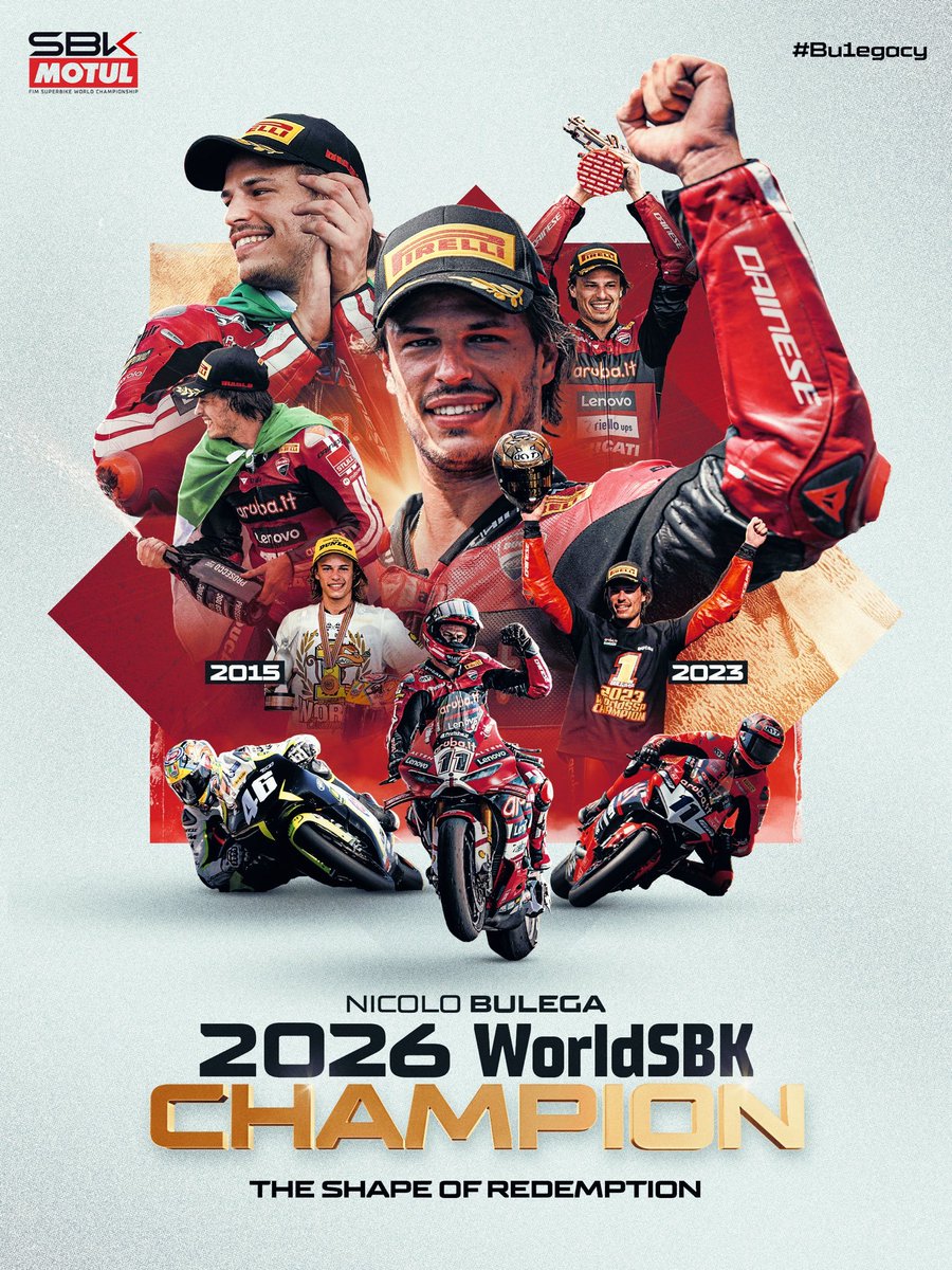 me_gowthamn's tweet photo. Congratulations @nbulega 🎉🥳 

2026 WorldSBK Champion 🏆 🔥

#SBK #NicoloBulega https://t.co/pdW7uN2FV2