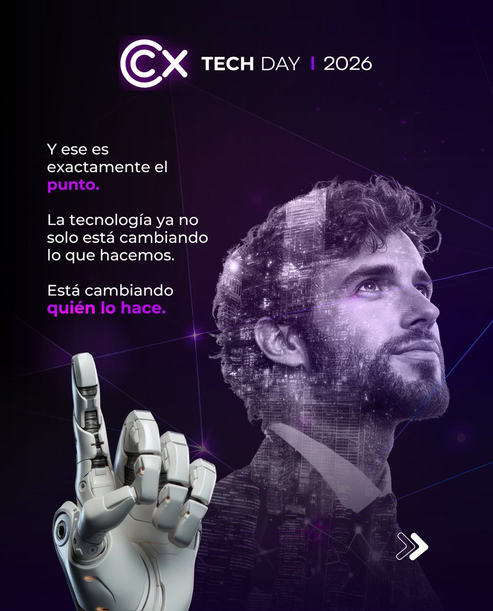 BPrO_org's tweet photo. Acompáñanos en el TECH DAY 2026 y ven a explorar el impacto real de la IA y los agentes en el futuro de la experiencia del cliente. No te quedes fuera de la conversación que está moldeando nuestra realidad.

📅 ¿Cuándo? 20 de octubre
📍 ¿Dónde? El Cubo de Colsubsidio
🎟️ Inscripción: https://t.co/MHgFraA6Kw

¡Totalmente GRATIS!

@anakarinaqa