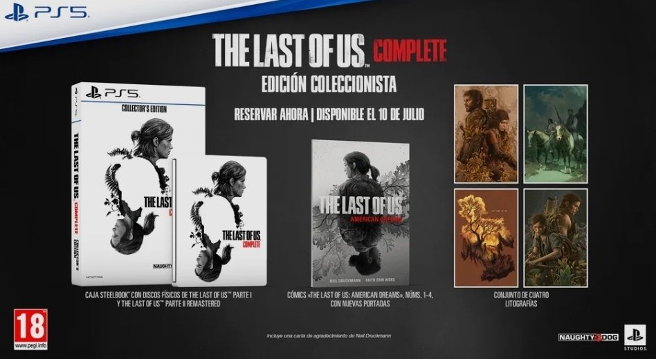 manumorales15's tweet photo. Aprovechando que mañana es, por lo visto, el #TLOUDay alguien tiene esto? Llegó a existir? No lo pude reservar y me salía agotado el dia de salida y no he sabido nada más del tema https://t.co/vKyovHNwNz