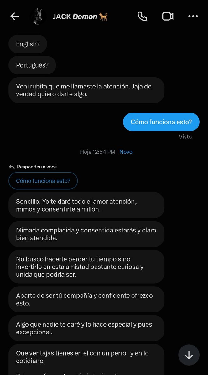 versecath's tweet photo. ❗❗ EXPOSED ❗❗
Olá, pessoal! Hoje eu estava aqui no meu Twitter quando recebi uma mensagem estranha, em espanhol. Eu não costumo responder e nem seguir pessoas que sei que são de outros países ou falam outra língua. Porém eu tento, ao máximo, seguir todos que me seguem. https://t.co/S968NUqYSu
