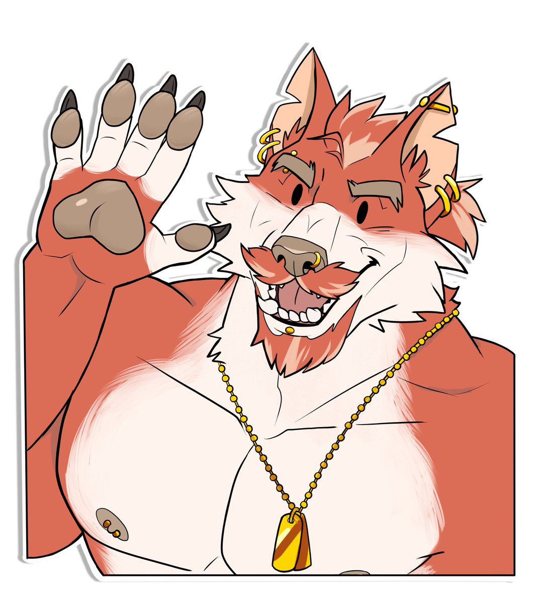 ReddyRedWolf's tweet photo. Hi and welcome to all the news followers! Expect a lot of cute and kinky stuff involving this big wolf daddy. His name is Reddy! https://t.co/fso3kH32k6