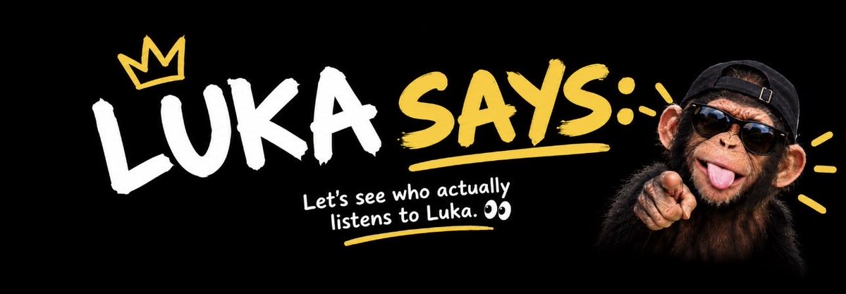 LUKA_monkey_'s tweet photo. 🐒 Luka says: tag someone who would obey Luka. 😂

Choose wisely.

#LukaSays #Funny #Meme #Animals https://t.co/gqdHJzmALJ