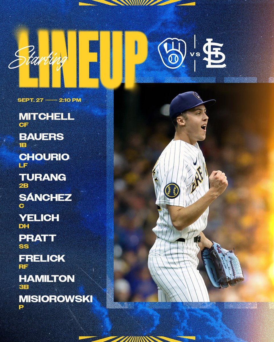 Brewers's tweet photo. Game 162

📺: https://t.co/vfk4xUdTIA
📻: WTMJ

→ https://t.co/bxFoZpT8Cf https://t.co/mpsHOUKWtV