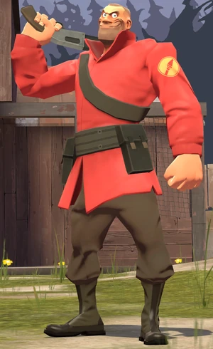 Dumbassercist's tweet photo. @theaveragef2p I WAS gonna say American boot but he is literally just soldier missing his helmet, so my only other idea is the zombie cosmetic i guess? https://t.co/yB7ZV1u29a