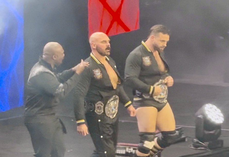 ooberfan's tweet photo. “About last night” .. the #tagteamchampionship #laddermatch at #AewAllOut … the match I was most excited for … getting to see the #GTTOAT @ftrwithdax and @CashWheelerFTR … should be #andnew - get ‘em next time #topguys https://t.co/iryThwpLFY