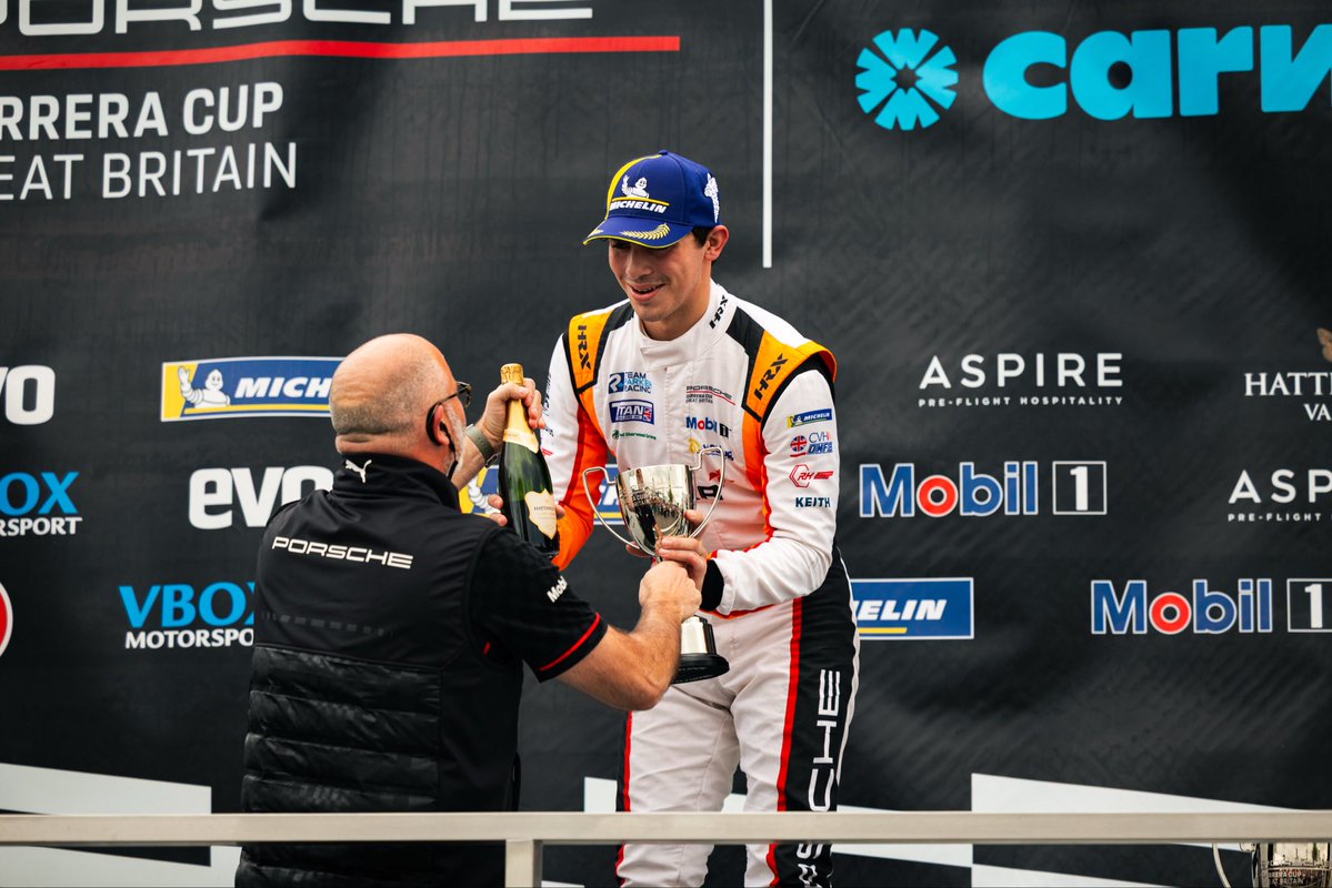 teamparkeracing's tweet photo. That’s a wrap on Carrera Cup at Silverstone!

A weekend full of highs, with Jack taking his first win of the season and a strong showing across both the Pro and Pro-Am classes.

Plenty to celebrate, plenty to build on and we’ll be back for more! 

#TeamParkerRacing #CarreraCupGB https://t.co/ufhifRIa6d
