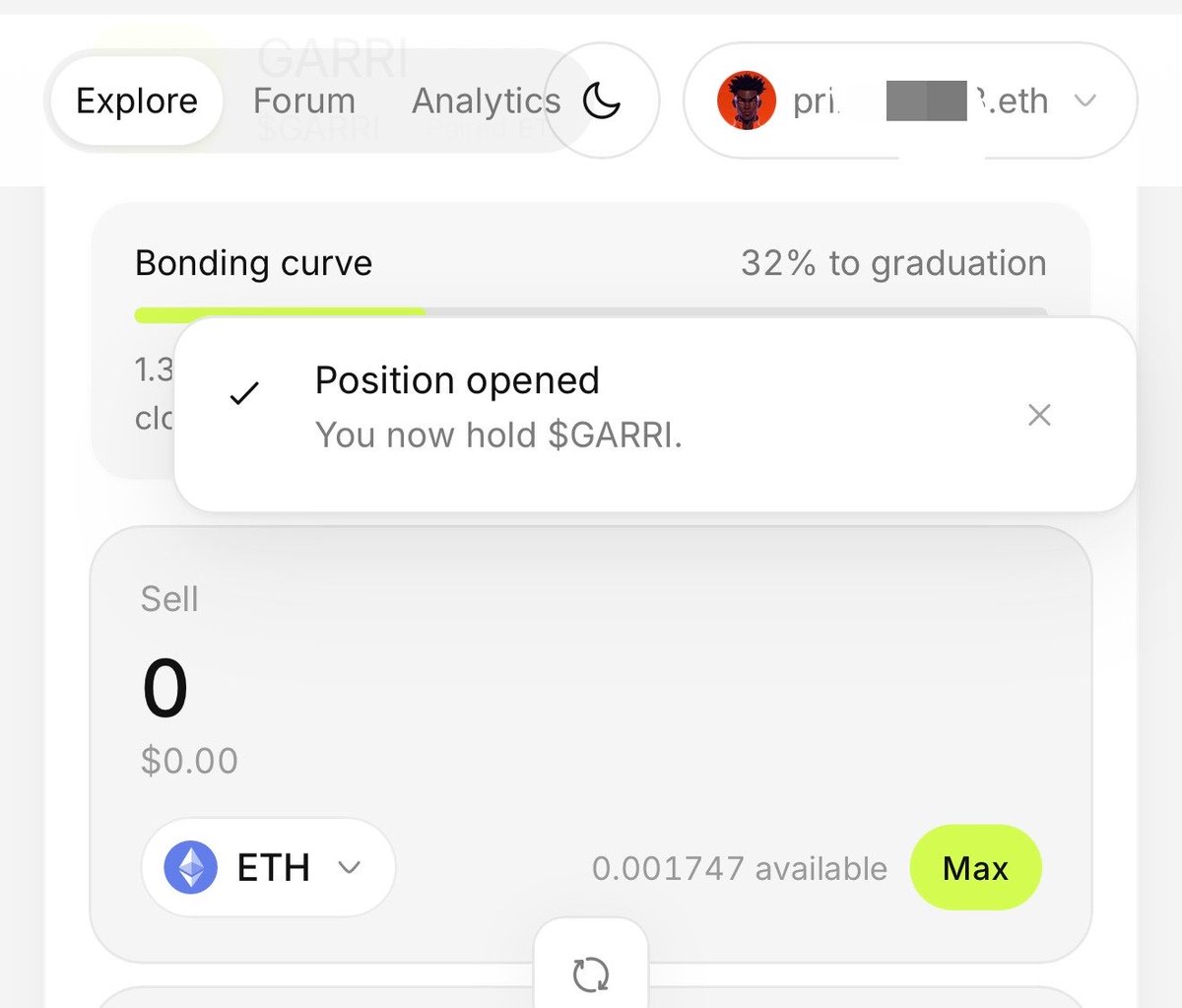 princeofweb3's tweet photo. Just drank garri and bought $GARRI onchain 

What an industry 😂

Good luck @degenBRO__ 

Buy at https://t.co/0H8QkNqpqH https://t.co/eLyBk20cAY