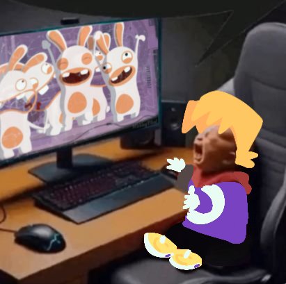 tantan_d3's tweet photo. Rayman Raving Rabbids TV Party be like: https://t.co/vW6sUB5ci4