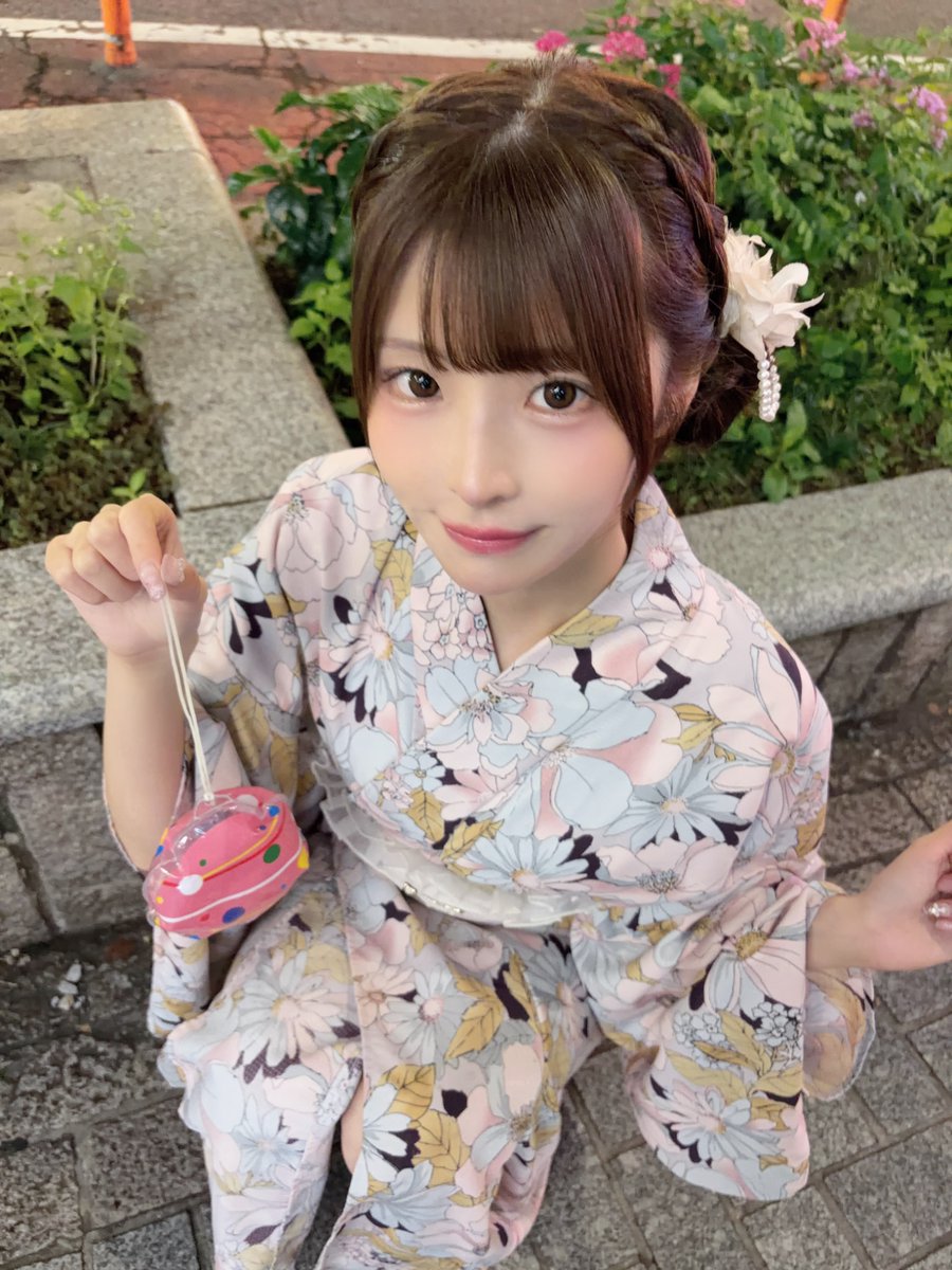 hinatama_o's tweet photo. 浴衣どうかな？♡ https://t.co/UvBgZ6pMSF