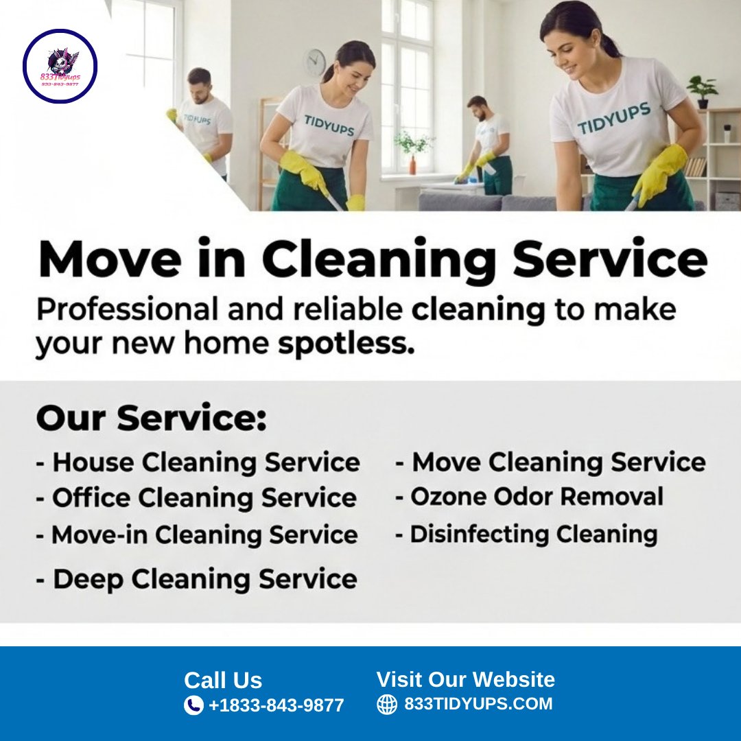833tidyups's tweet photo. 🏡✨ Move-In Cleaning Service for a Fresh Start 🧹
-
Book today 👇
🔗 https://t.co/nfj7lgPuTA

#MoveInCleaning #MoveInCleaningService #NewHomeCleaning #ProfessionalCleaning #HomeCleaning #DeepCleaning #CleanHome #FreshStart #TidyupsCleaning #CleaningExperts https://t.co/bkFA4jBvwu