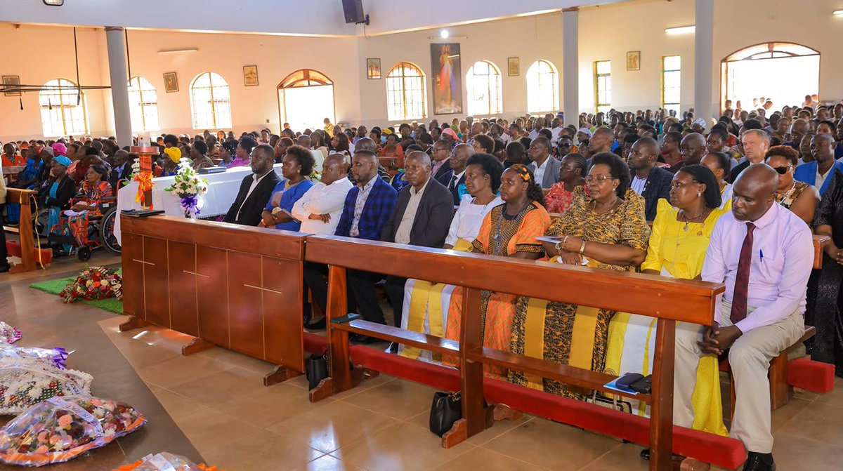 NupUpdates's tweet photo. PHOTOS: Hon. Joel Ssenyonyi, Hon. JohnMary Ssebuwufu and Hon. Namazzi Olive K joined mourners at St. Paul Catholic Church in Banda, and St. Mbaaga Catholic Church in Kiwatule Parish for the requiem masses of the late Fr. John Bosco Nambasi and Rev. Fr. Charles Lwanga Ssewava respectively.