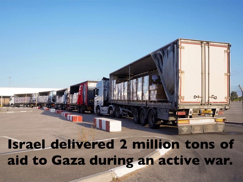 CptAllenHistory's tweet photo. Israel has delivered more humanitarian aid to an enemy population during active wartime than any army in modern history.

That fact should end the conversation. It rarely does.

No other military has moved food, fuel, medicine, and water into territory still held by the force that murdered its civilians while that force still fires, still holds hostages, and still vows to repeat the massacre. The United States did not feed ISIS-held Mosul mid-battle. Britain did not supply the IRA’s neighborhoods while the bombs were going off. Israel has.

Go ahead and argue about distribution, Hamas theft, or UN failure. But do not pretend the volume and the circumstance have a precedent.
