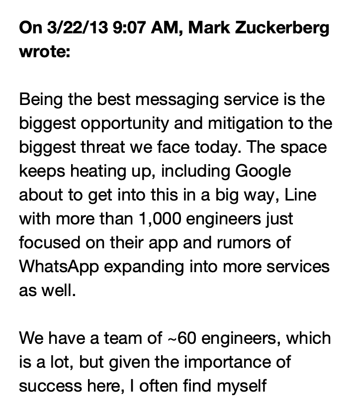 TechEmails's tweet photo. Mark Zuckerberg emails execs

March 22, 2013 https://t.co/RllogSrROn