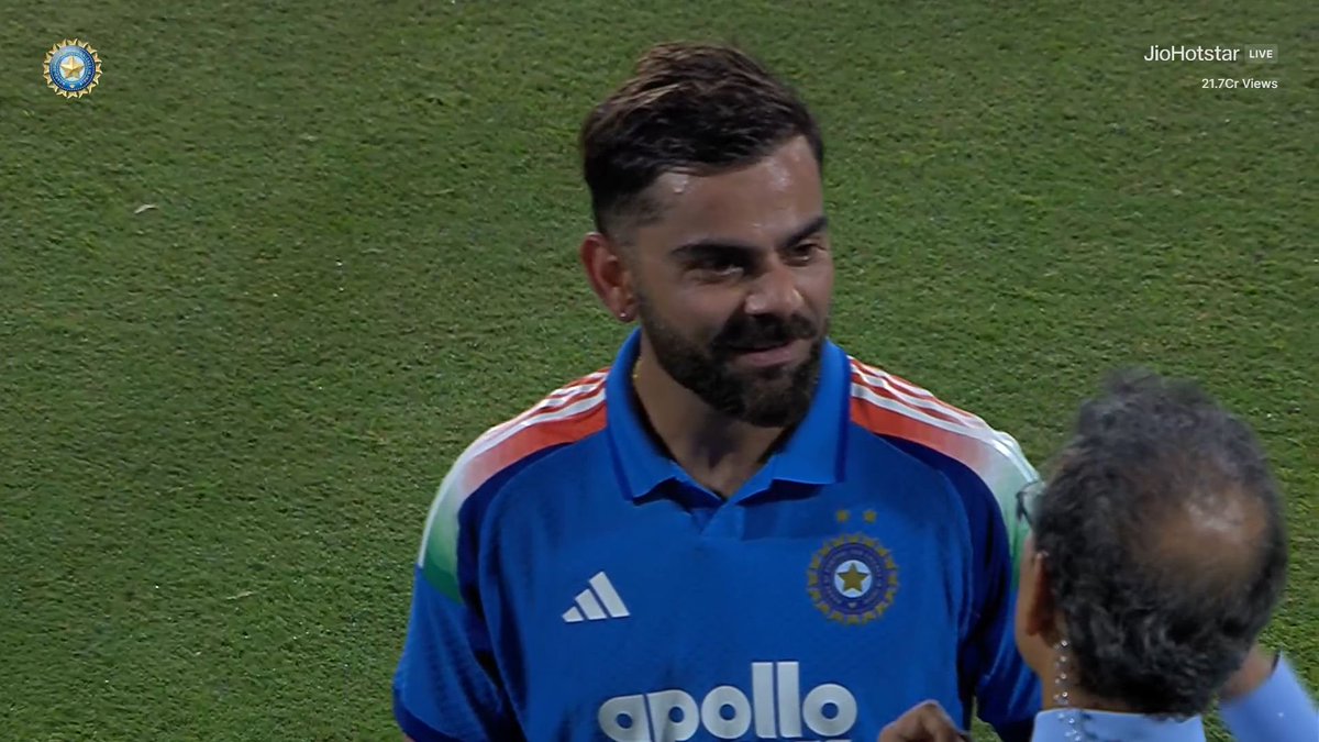 CricCrazyJohns's tweet photo. Virat Kohli said "The World Cup is a year away, I know what my goal is, I just needed to work on different aspects of the game - run from boundary to boundary, show intensity, keep ticking those boxes, I just want to enjoy every day". https://t.co/hKwR9n2Afx