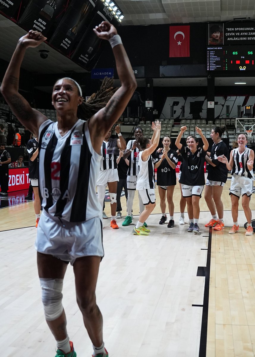 BJK_KadinBasket's tweet photo. Maç sonu galibiyet sevincimiz. 🤩 https://t.co/asmjlTSdUY