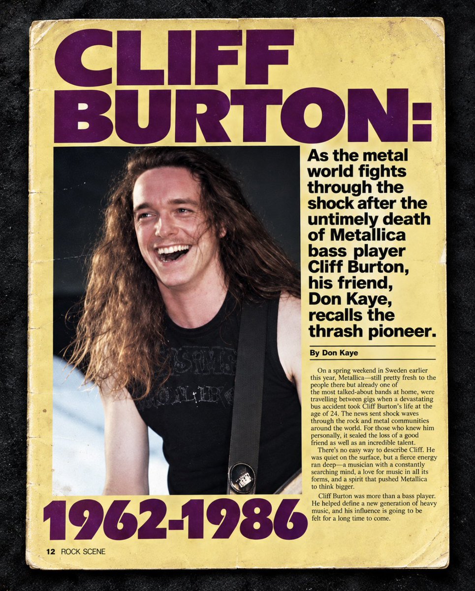 MonstersOfRock's tweet photo. On this day in 1986, we lost Cliff Burton 🕊️ https://t.co/Z4WLTR4Ky5