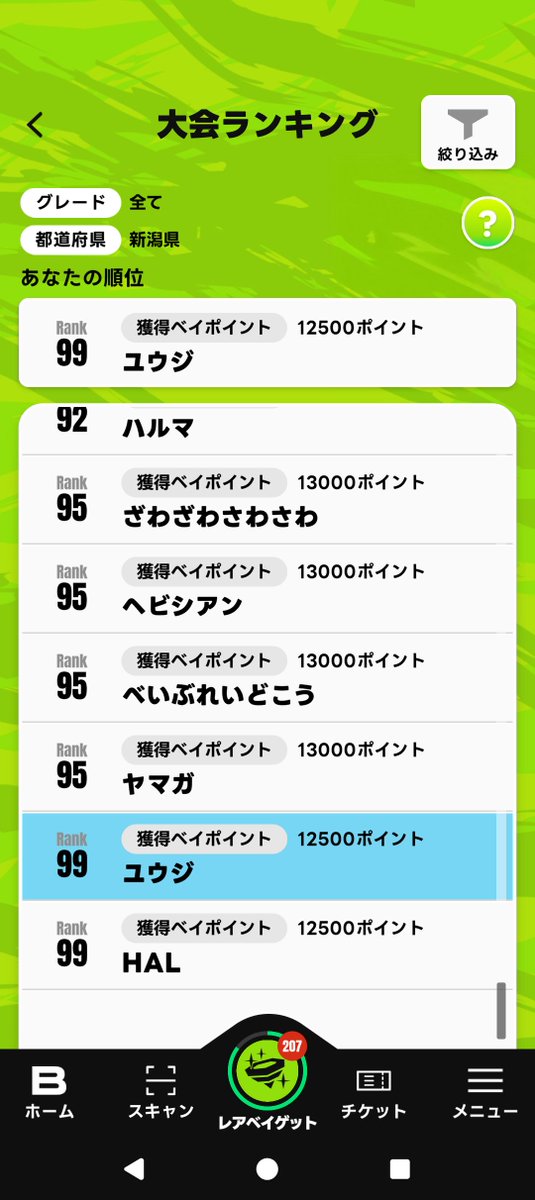 Otu02wata's tweet photo. ついにランクインした😐 https://t.co/zf0ckr4sTA
