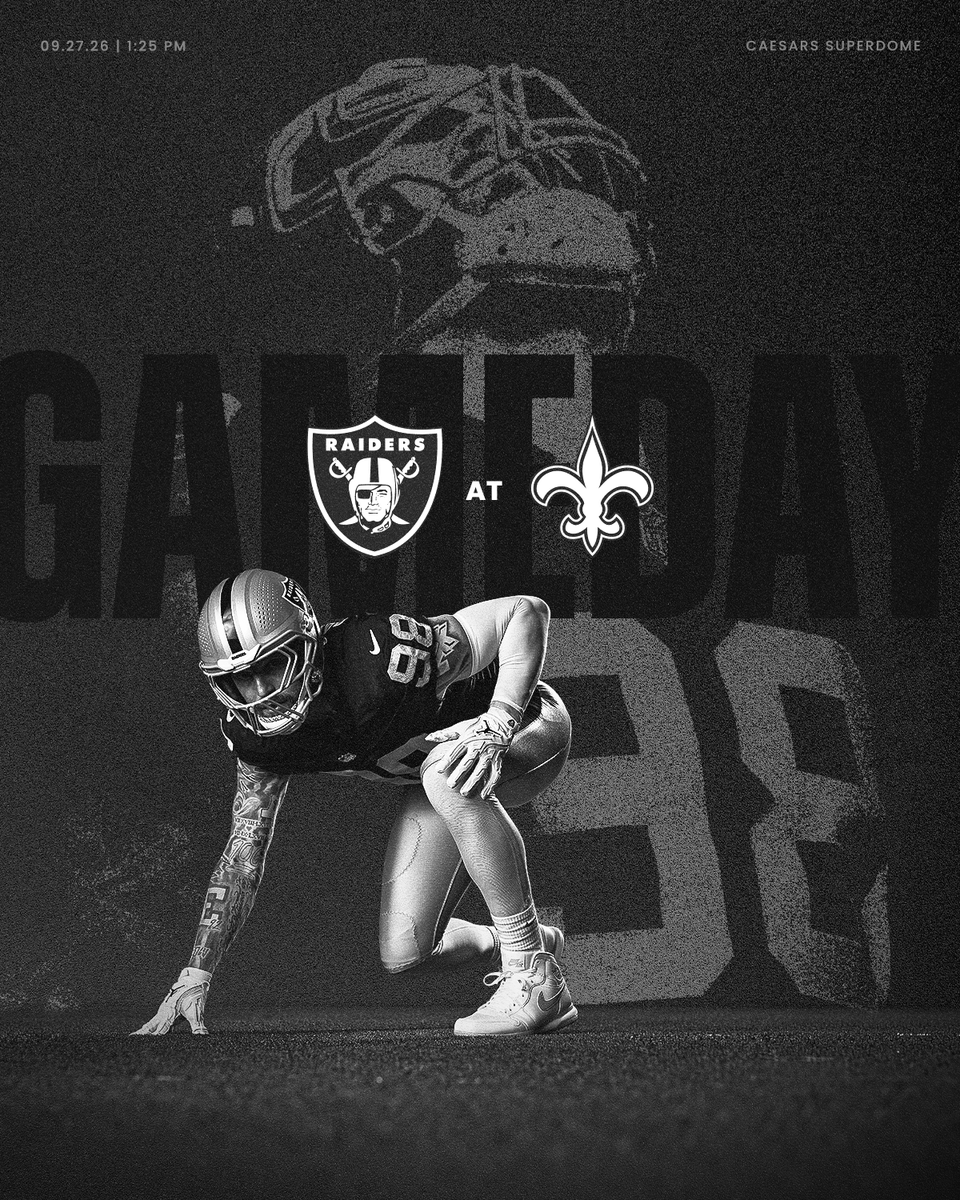 Raiders's tweet photo. It's geaux time 😤

#LVvsNO | How to Watch: https://t.co/U1VdXoSsnb https://t.co/5ibHocpWtb