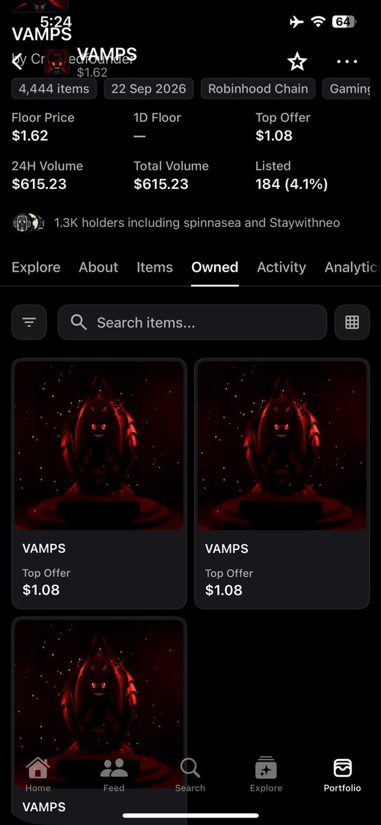 drexxcater1's tweet photo. @RealCashpig Got some vamps!!! @vampsonchain https://t.co/KrNdawLo8D