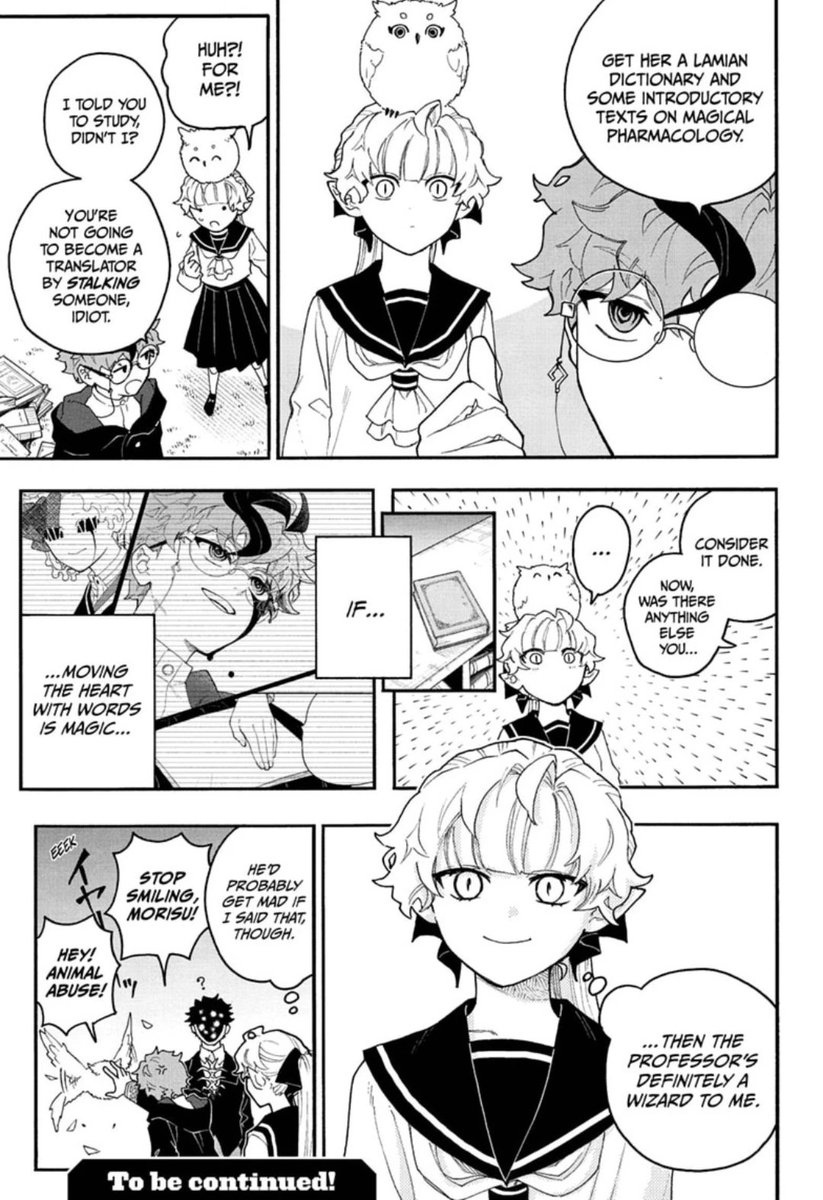 Isra_10j's tweet photo. #Graykeith 003
Me gusta mucho la diversidad de Daemons y técnicas que se van manejando en la historia
También es muy interesante que los libros estén vivos y que mediante ellos se invoquen diversos espíritus
Poco a poco Graykeith está aceptando a Kisaragi como aprendiz
El búho xD https://t.co/K9Jx1nVvHk