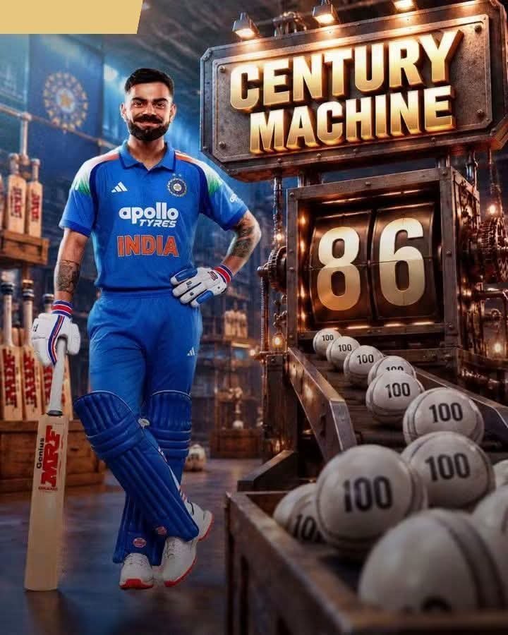 66mxs's tweet photo. THE CENTURY MACHINE KEEPS ROLLING! 👑💥
Virat Kohli reaches his 86th international century and 55th ODI hundred. A true legend of the game! 🐐

 #ViratKohli https://t.co/bXeII0Capg