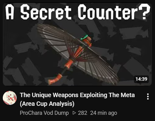 _Toester's tweet photo. i can just tell people are going to spam that weapon in ranked now that chara made a video about it https://t.co/Lr9UYWVhka