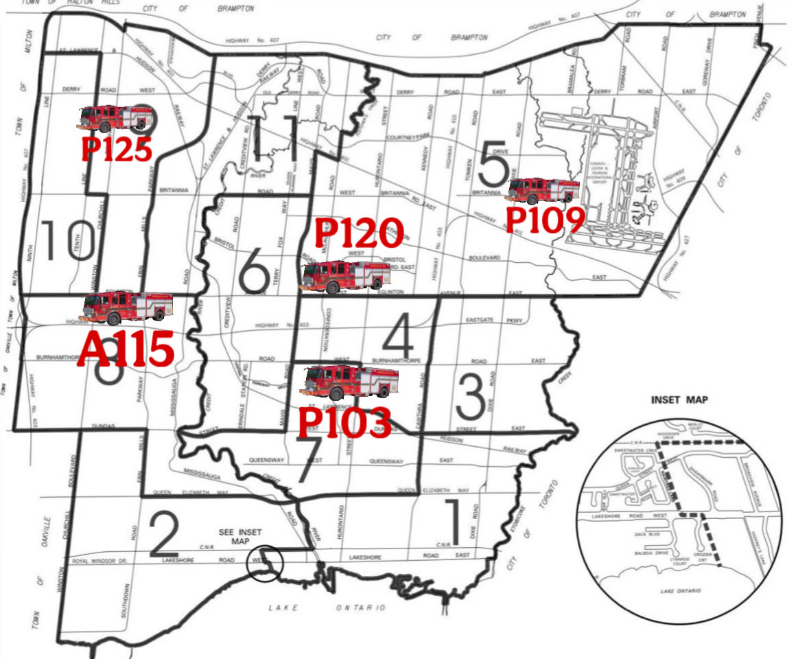 IAFF1212's tweet photo. 🚨Five frontline Mississauga fire trucks out of service today due to staffing 🚨

These resources should be available when residents call 911.

We refuse to normalize this standard of staffing or accept this as the new normal.

#Mississauga deserves better. https://t.co/mMdol0rJ3V
