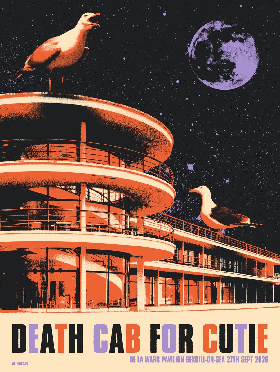 dcfc's tweet photo. We’re at @dlwp this evening in Bexhill, UK. Hope to see you there.

Tonight’s poster is designed by We Three Club. https://t.co/mK5sYMVwrm