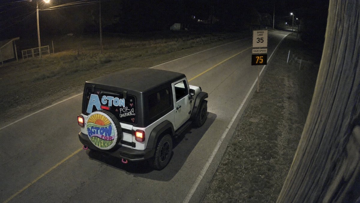 ohiogop's tweet photo. Amy Acton speeding away from the Jackson Apple Festival last night after the chicken debacle... https://t.co/DA344PYbvg
