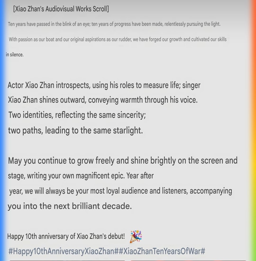 LTM_s_o_l's tweet photo. May you continue to shine bright! ✨️✨️✨️

XIAO ZHAN TEN YEARS EMPIRE
#XiaoZhan10thDebutYear https://t.co/MFo9cFLpJH