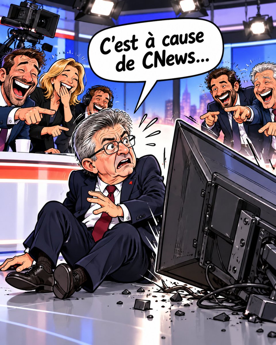 mindedman1985's tweet photo. 😡 Un écran de plusieurs dizaines de kilos s’écrase à quelques centimètres de Mélenchon.

Punaise.. à quelques centimètres quoi..😭

Décidément, la France n'a pas de bol..

Vous auriez réagi comment en voyant la scène ?

#Mélenchon #JeanLucMélenchon #LFI #CNews #Politique https://t.co/nP9HMVv3dZ