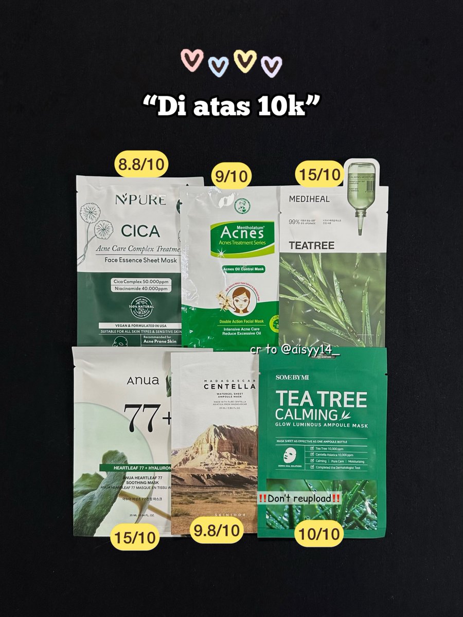 FelixQuertiw's tweet photo. 🚨 “ACNE FIGHTER” Sheet Mask Recommendation. https://t.co/vQgNYZnCIL
