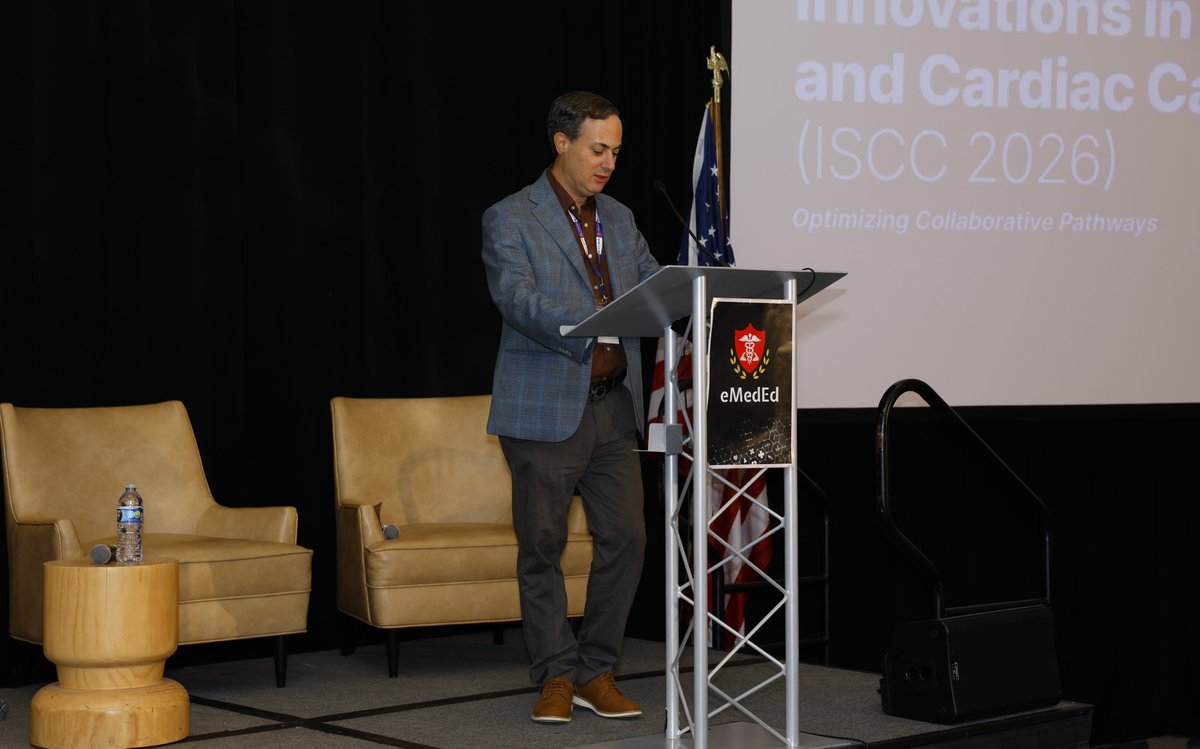 eMedEvents's tweet photo. Closing out #ISCC2026: How to Build a Neuro-Cardiac Program, presented by David Z. Rose, MD and Bibhu D. Mohanty, MD, followed by concluding remarks. 

A practical session on turning two days of insight into an integrated care model at your own institution. 

#StrokeCare #CardiacCare #Neurocardiology #CME #eMedEd #eMedEvents