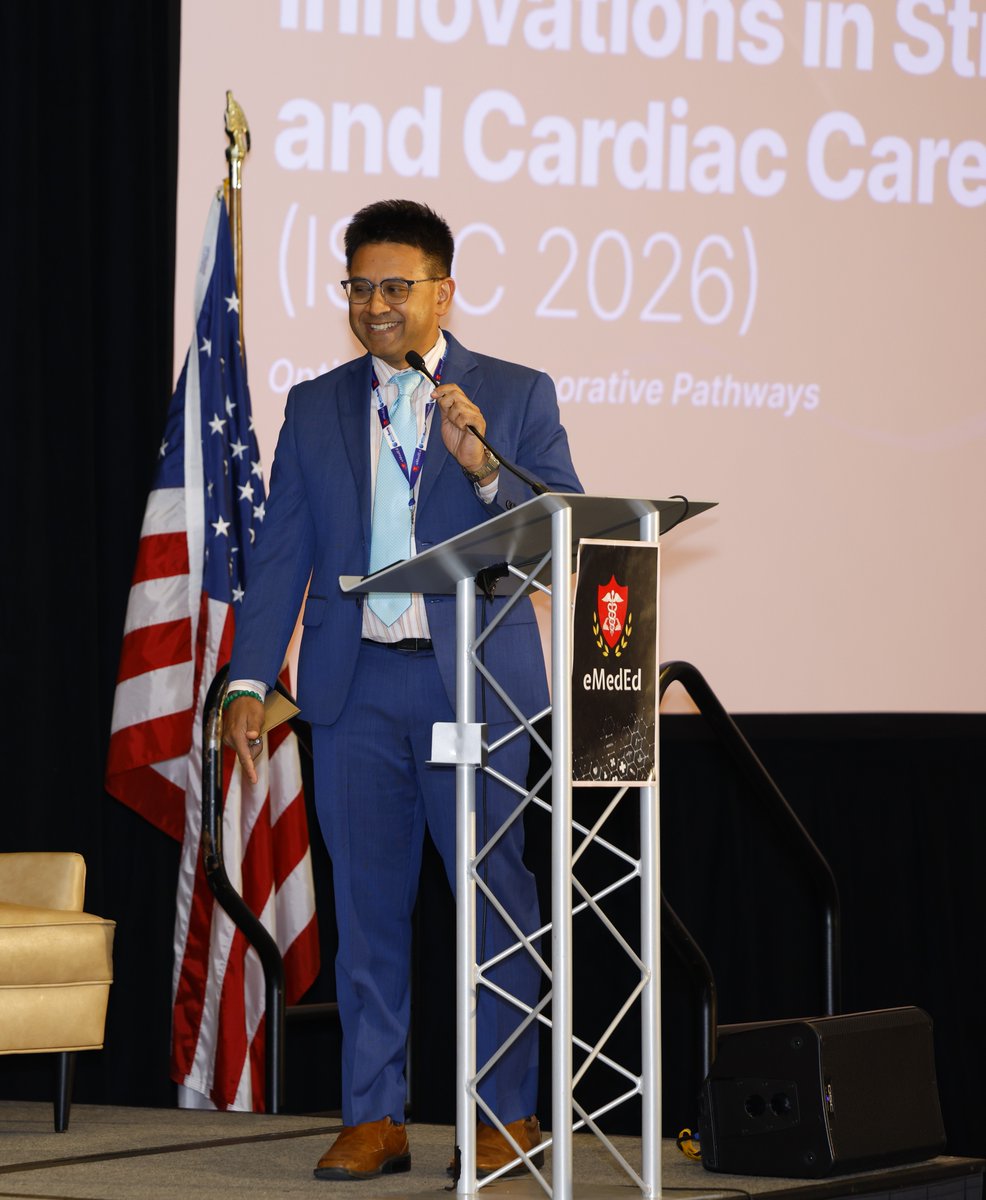 eMedEvents's tweet photo. Closing out #ISCC2026: How to Build a Neuro-Cardiac Program, presented by David Z. Rose, MD and Bibhu D. Mohanty, MD, followed by concluding remarks. 

A practical session on turning two days of insight into an integrated care model at your own institution. 

#StrokeCare #CardiacCare #Neurocardiology #CME #eMedEd #eMedEvents