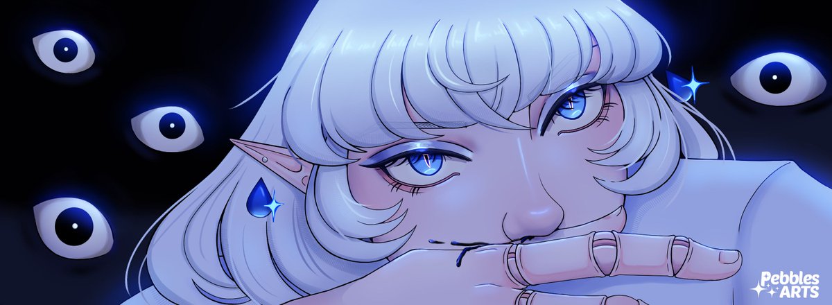 pebbles_arts's tweet photo. Finished up my very first eye banner for my twitch channel, let's gooooo #digitalart #Vtuberㅤ #eyebanner https://t.co/AkT2SGWfSu