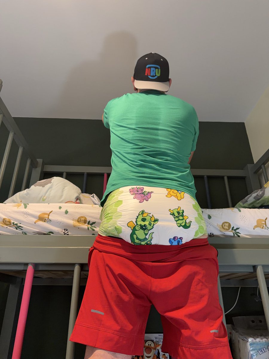 DiaperPupRotiss's tweet photo. May have been for a padded run this morning. Was super fun but I forgot how much it can chaff. 

Was a good job I was safely padded in a @NappiesRUs little rascals!  🙈

Apparently my red shorts are very toddlerish - but I think they look very growd up! https://t.co/VZNWvqKD9B