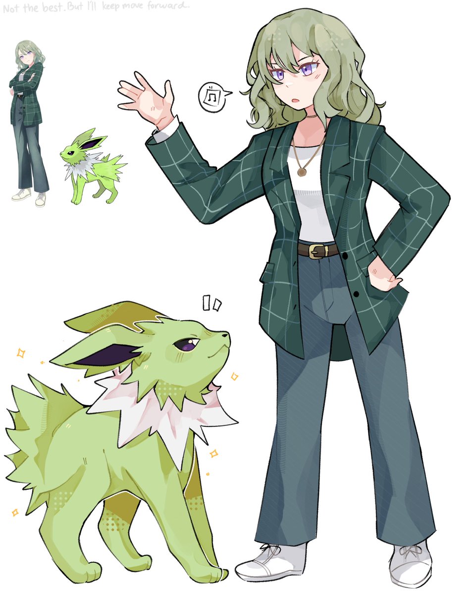 _samuperior's tweet photo. natsume with shiny jolteon https://t.co/vnJC1YYDA7