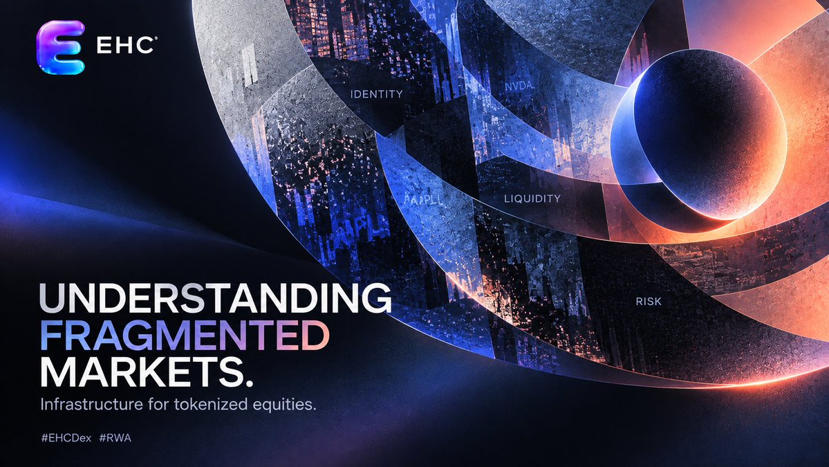 EHC_DEX's tweet photo. Our thesis is fairly simple.

Tokenized equities don’t need another layer of noise. They need better infrastructure for understanding fragmented markets.

That’s what we’re building EHC DEX around.

#EHCDex #RWA https://t.co/5KLUWtgUBS