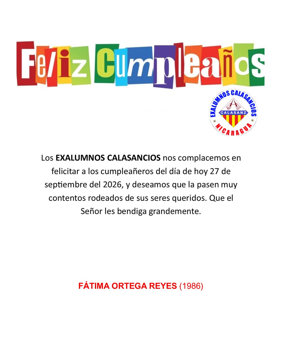CALASANCIOS's tweet photo. #270926cumpleaños https://t.co/xNLNHp0Z8y