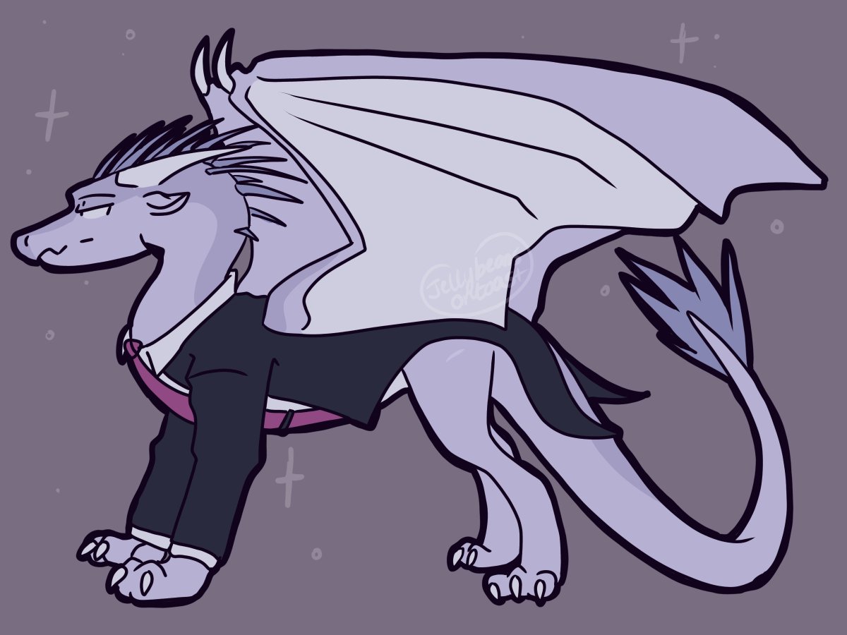 Jellybeanstoast's tweet photo. experimental dragon wearing clothes ft. winter

#wof #woffanart https://t.co/HIAhnOuTrF