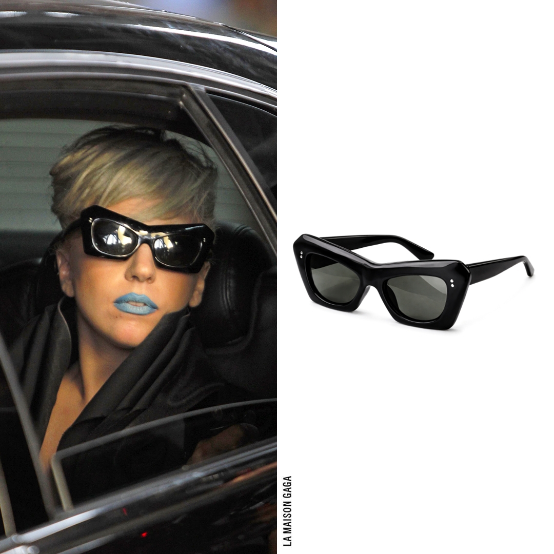 lamaisongaga_'s tweet photo. 'Marry the Night' M/V Look n. 7: Lady Gaga steps out in @SRHauteCouture F/W09 Haute Couture jacket, custom #VoidofCourse wetsuit material hat, vintage #PauletteGuinet sunglasses by #FrameFrance, and @Ferragamo F/W11 "Suzi" pumps with houndstooth bottom! https://t.co/hbrX3BfQOn