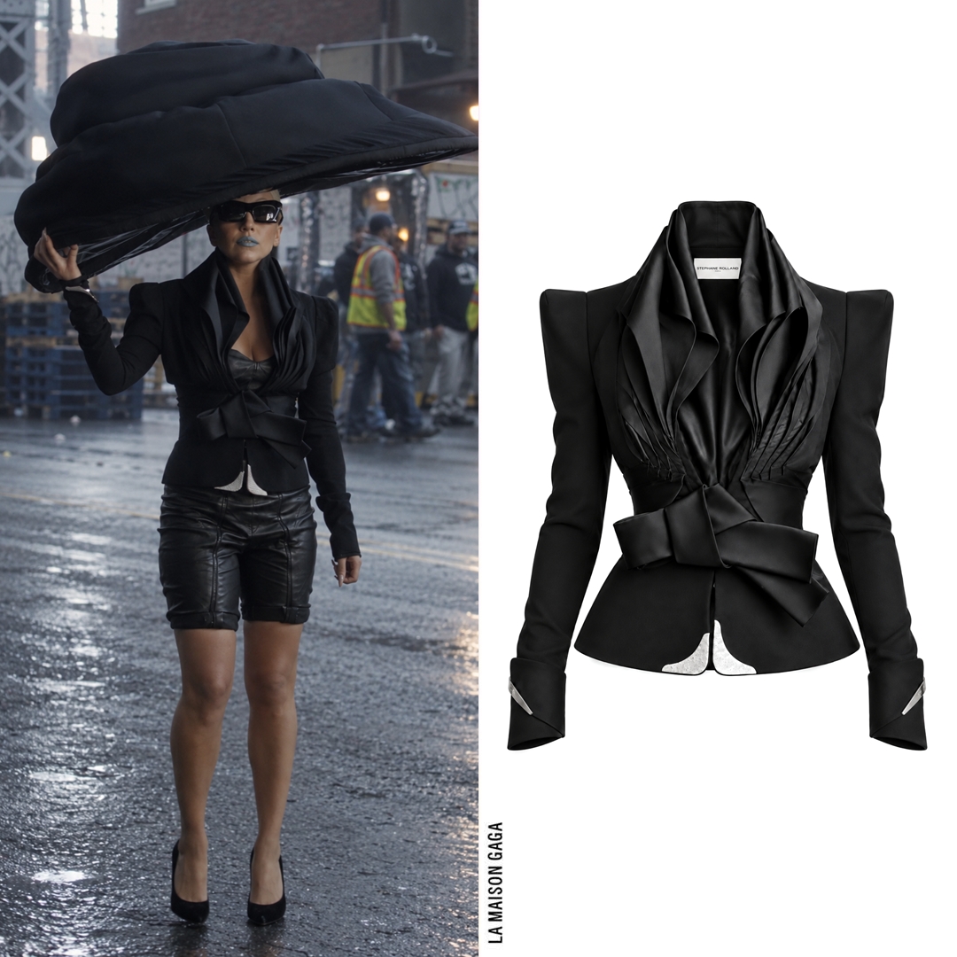 lamaisongaga_'s tweet photo. 'Marry the Night' M/V Look n. 7: Lady Gaga steps out in @SRHauteCouture F/W09 Haute Couture jacket, custom #VoidofCourse wetsuit material hat, vintage #PauletteGuinet sunglasses by #FrameFrance, and @Ferragamo F/W11 "Suzi" pumps with houndstooth bottom! https://t.co/hbrX3BfQOn