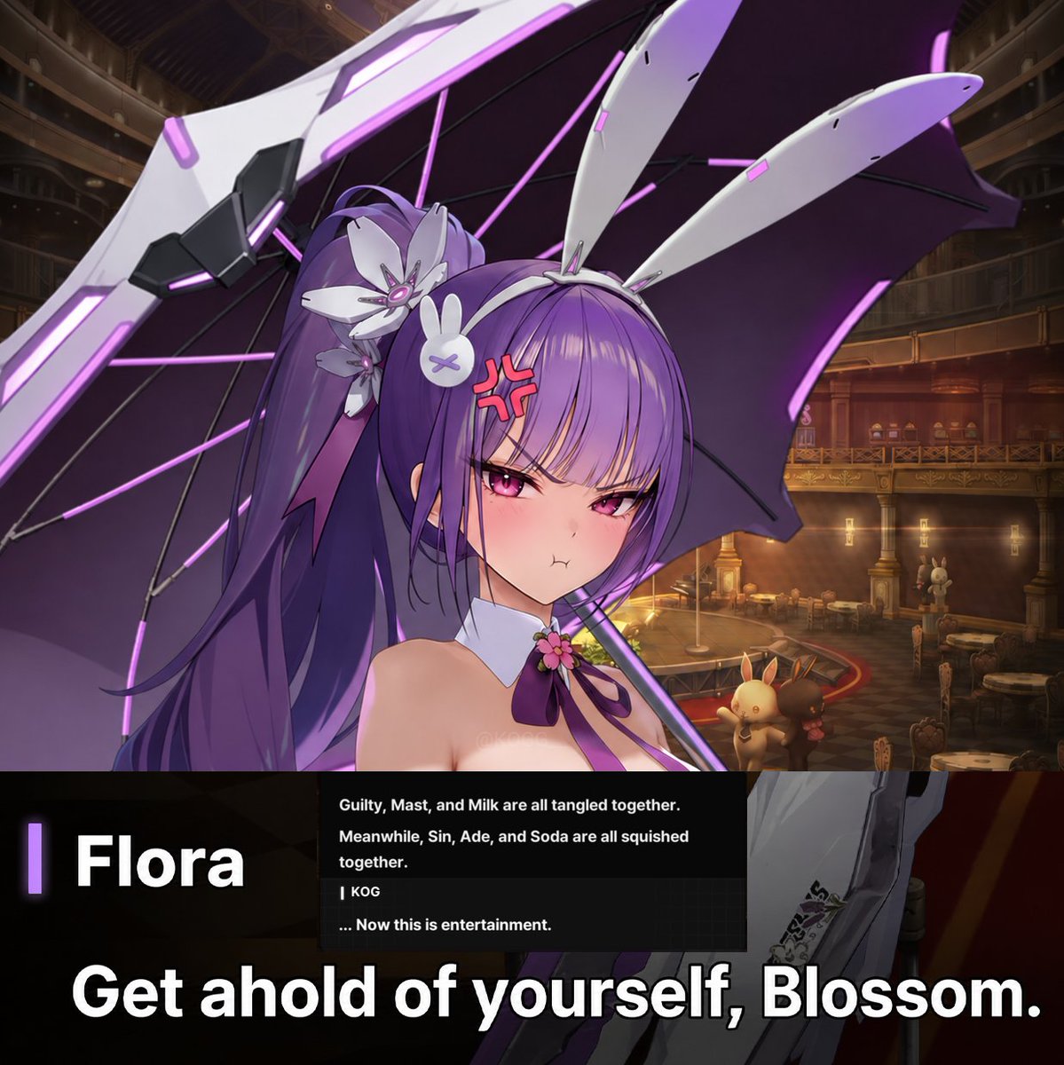 KOGG__'s tweet photo. Flora needs you to lock in. https://t.co/AWsV7jV8SB