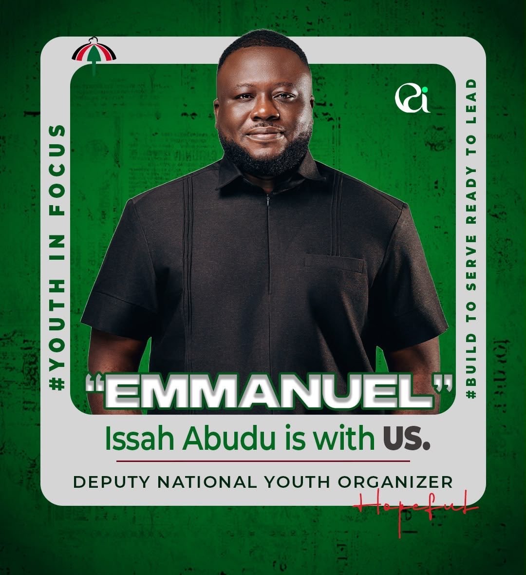 sua_nyansaa_'s tweet photo. Grassroots mobilisation works when organisers are included, not announced after the fact. He strengthened Branch Youth Organizers in planning and mobilisation and treated political education as core business. That method is ready for national duty.
#EmmanuelIssahAbudu #WinTogetherRiseTogether #DeputyYouthOrganizer