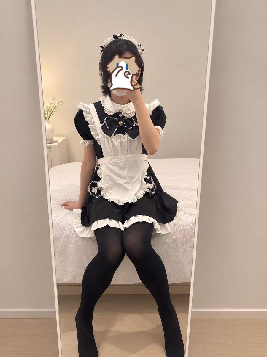 ccbbdxmg's tweet photo. 女仆装真好看😋
#女仆装 #男娘 #伪娘 https://t.co/sXR0NzfioK