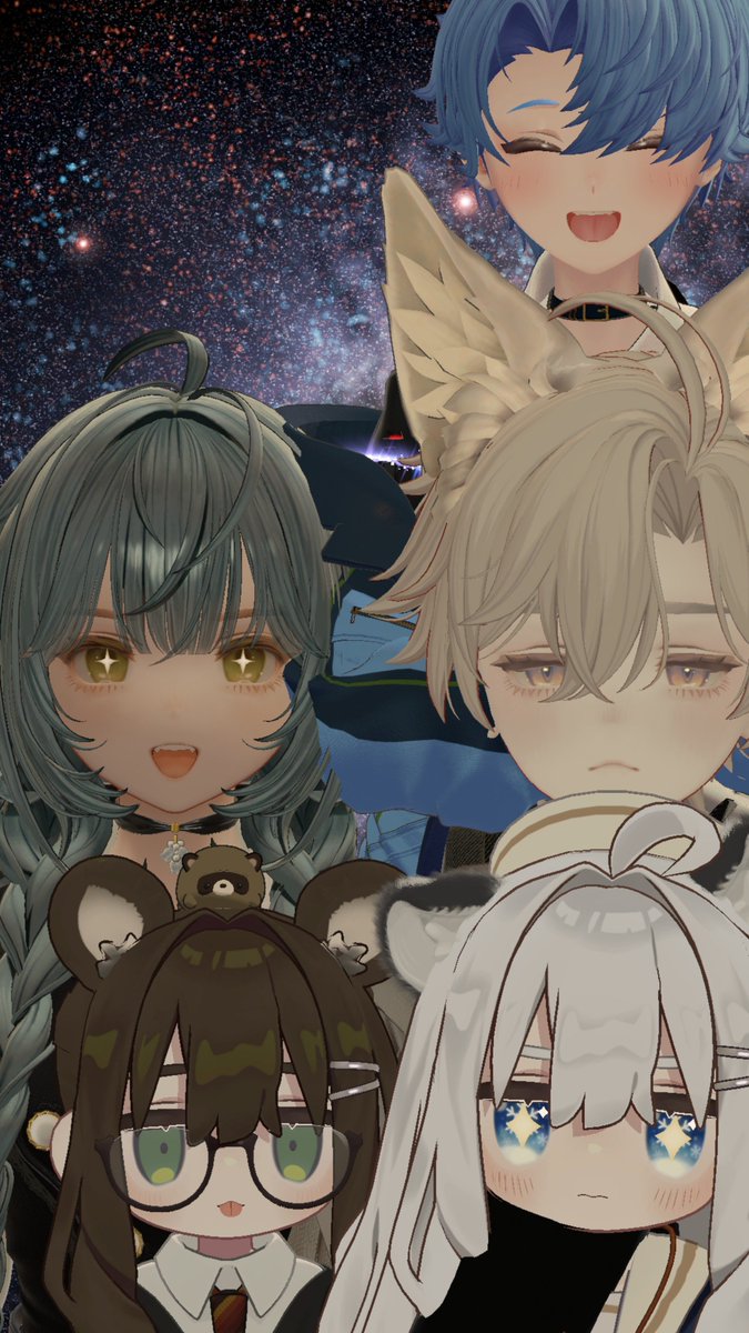 maichan_vrc's tweet photo. 無言プリクラ撮影会
ちいさき者たち、イケメンの腕で目隠しされててかわいい https://t.co/YxmUSJGd7p